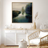 Twilight Fog Dark (Square) Canvas Print