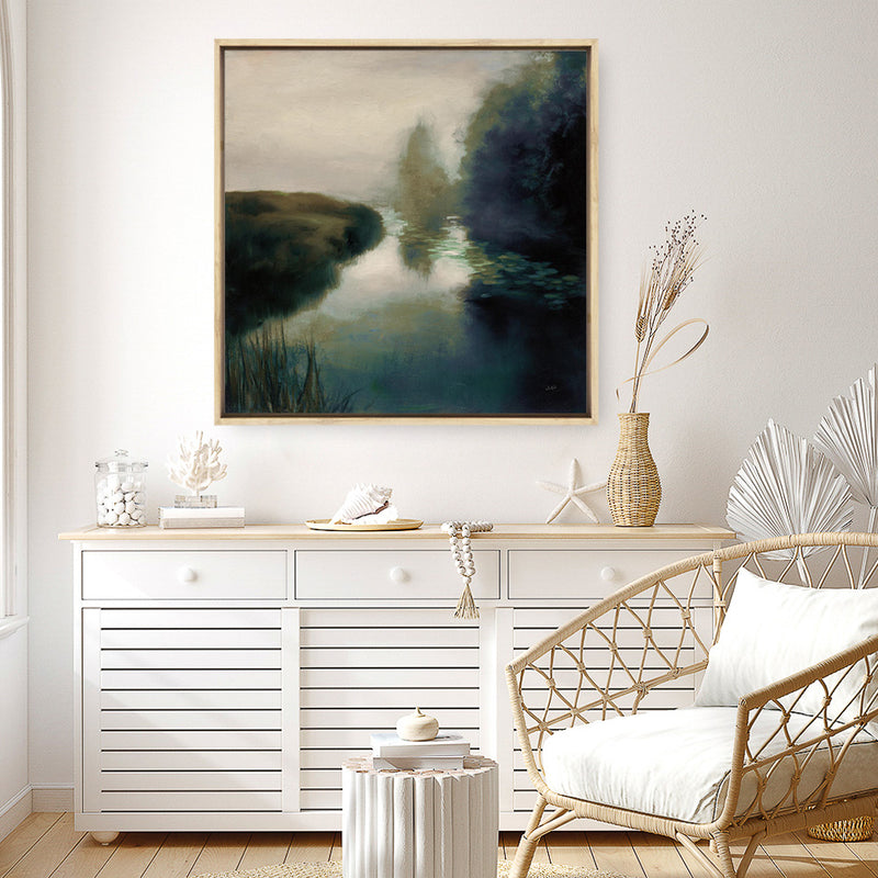 Twilight Fog Dark (Square) Canvas Print