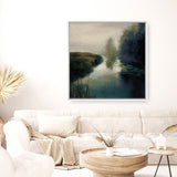 Twilight Fog Dark (Square) Canvas Print