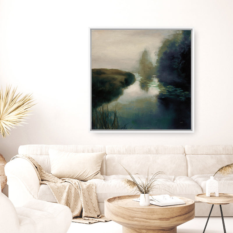 Twilight Fog Dark (Square) Canvas Print
