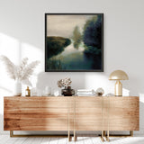 Twilight Fog Dark (Square) Art Print