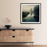 Twilight Fog Dark (Square) Art Print