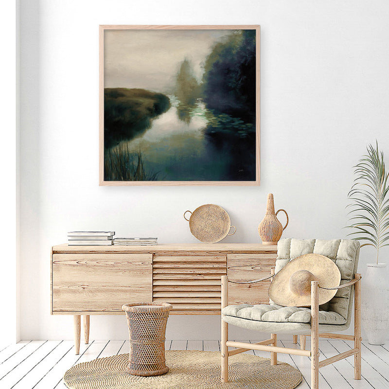 Twilight Fog Dark (Square) Art Print