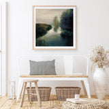 Twilight Fog Dark (Square) Art Print