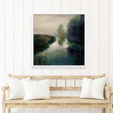 Twilight Fog Dark (Square) Art Print