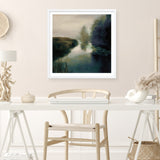 Twilight Fog Dark (Square) Art Print
