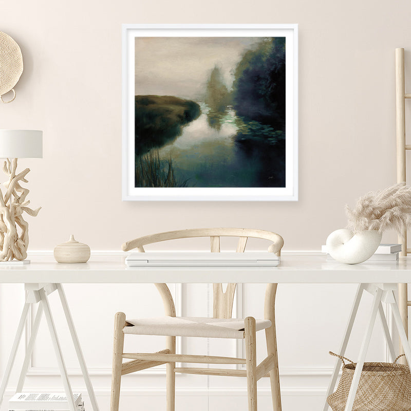 Twilight Fog Dark (Square) Art Print