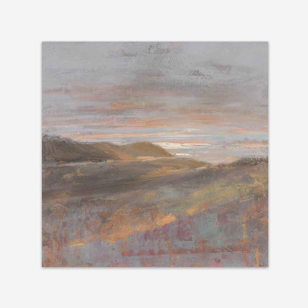 Dawn on the Hills Light (Square) Art Print