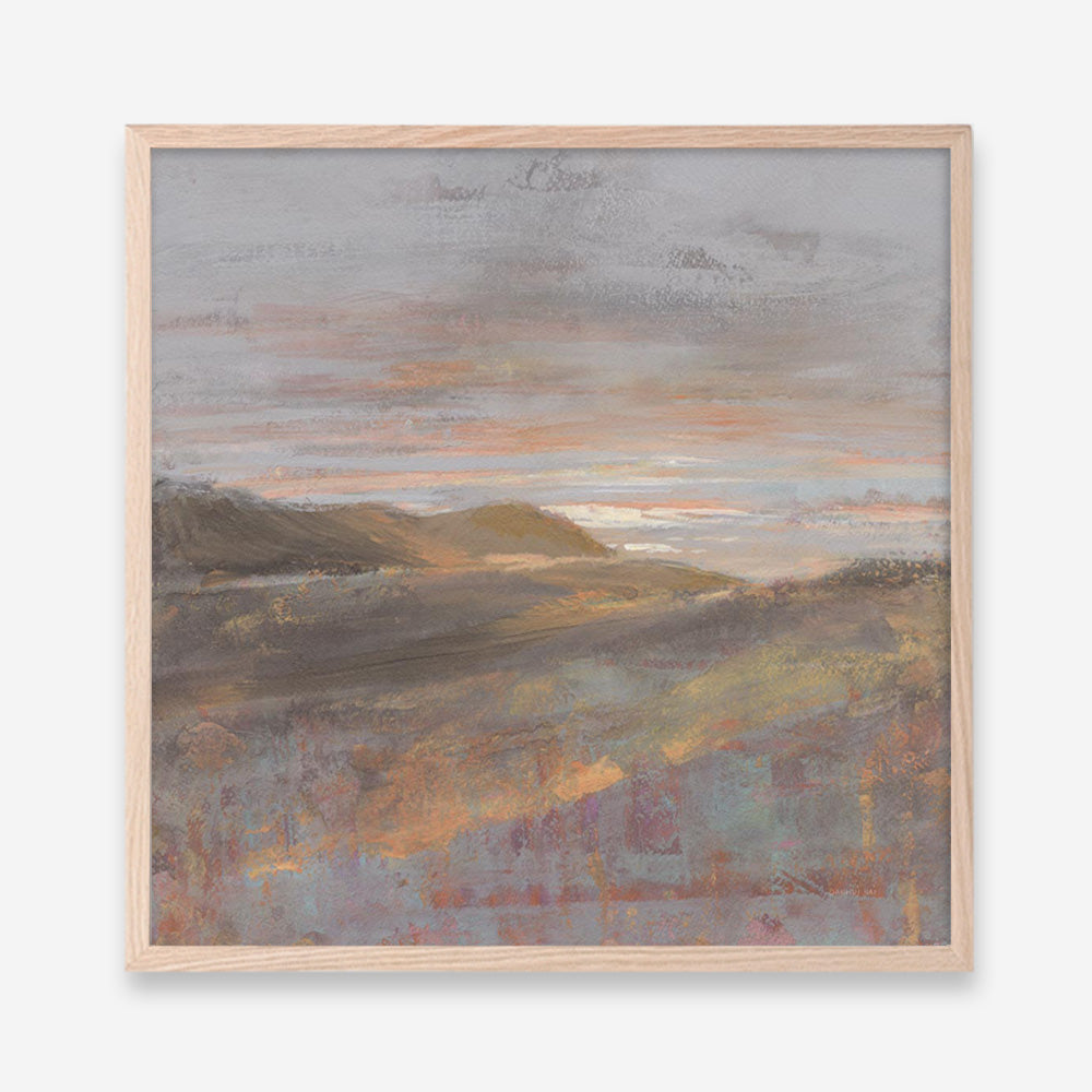 Dawn on the Hills Light (Square) Art Print