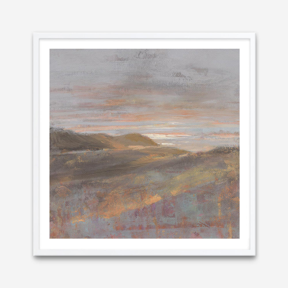 Dawn on the Hills Light (Square) Art Print
