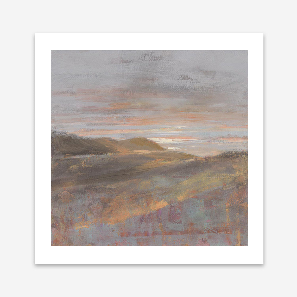 Dawn on the Hills Light (Square) Art Print