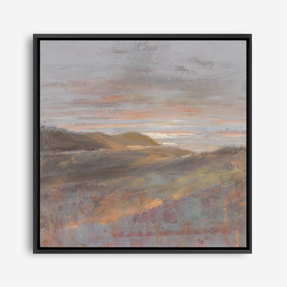 Dawn on the Hills Light (Square) Canvas Print