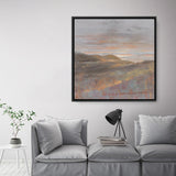 Dawn on the Hills Light (Square) Canvas Print
