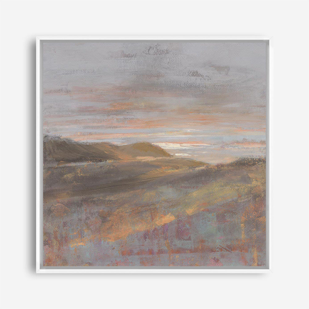 Dawn on the Hills Light (Square) Canvas Print