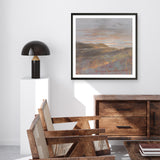 Dawn on the Hills Light (Square) Art Print