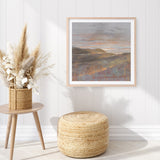 Dawn on the Hills Light (Square) Art Print
