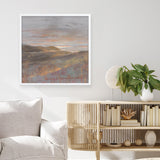 Dawn on the Hills Light (Square) Art Print