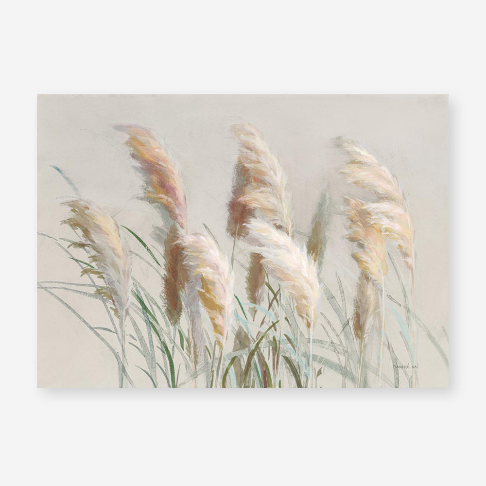 Neutral Pampas Grasses Art Print