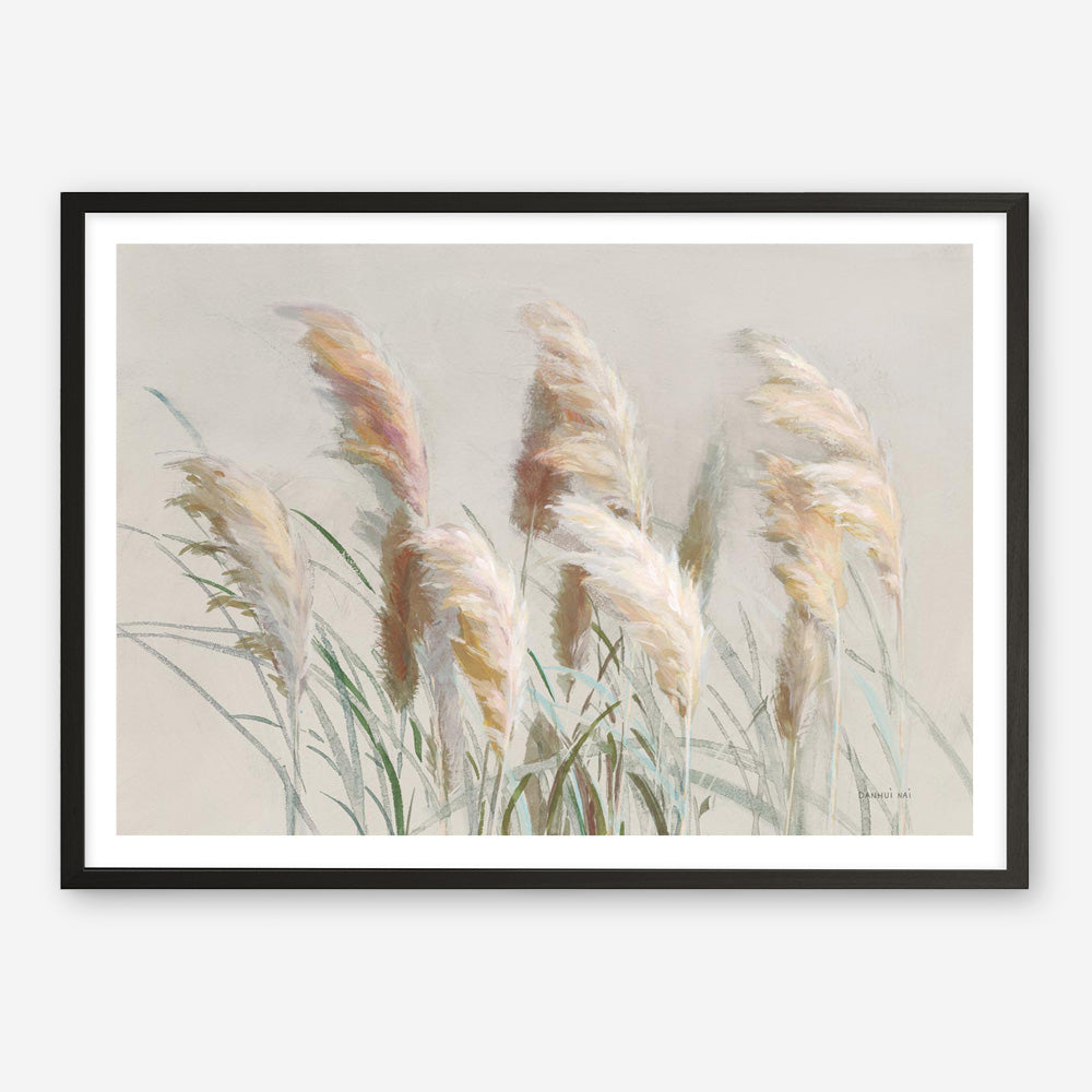 Neutral Pampas Grasses Art Print