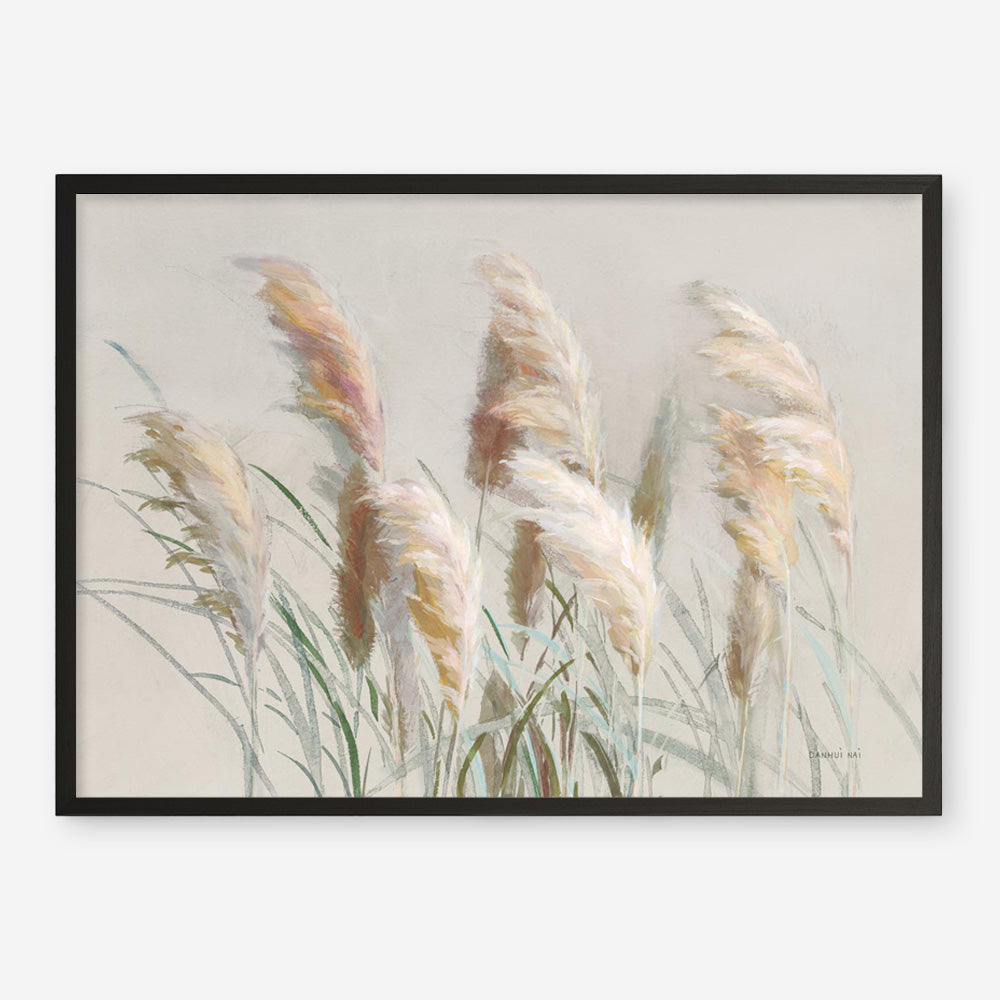 Neutral Pampas Grasses Art Print