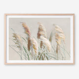 Neutral Pampas Grasses Art Print