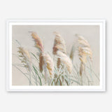Neutral Pampas Grasses Art Print