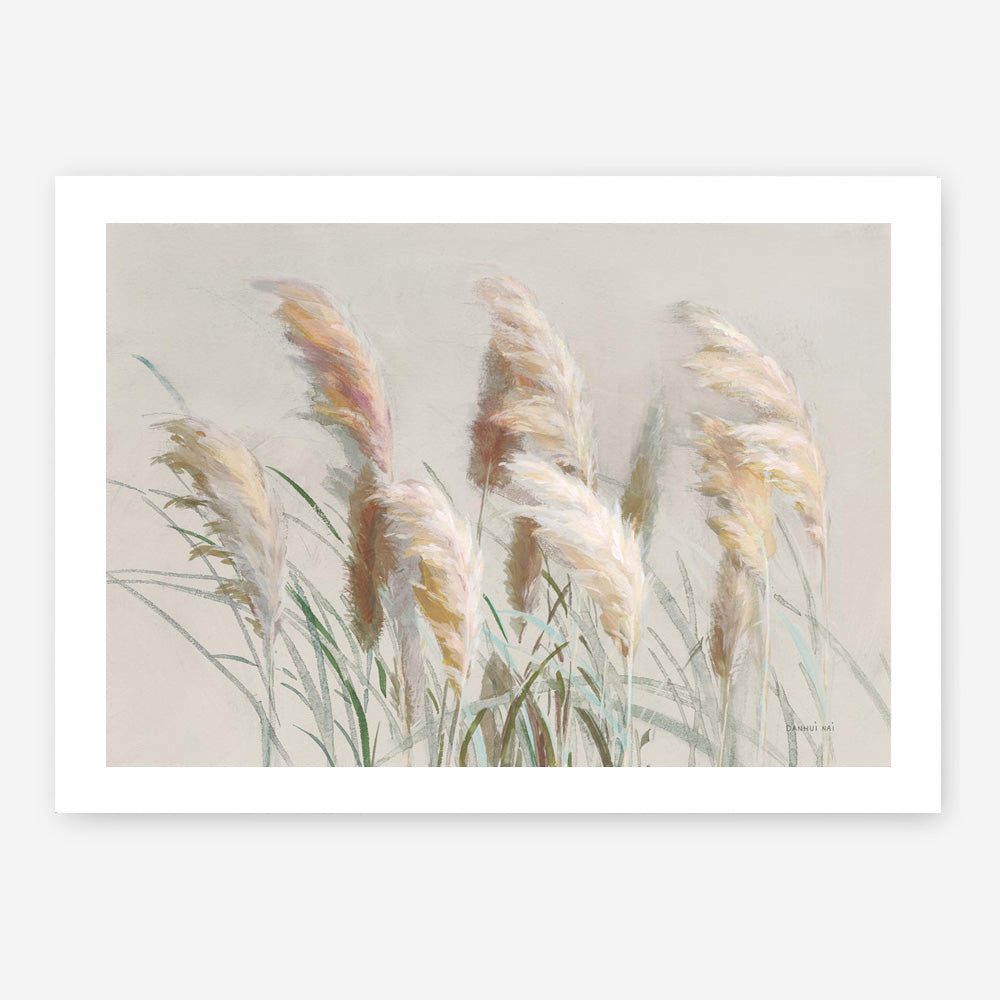 Neutral Pampas Grasses Art Print