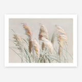 Neutral Pampas Grasses Art Print