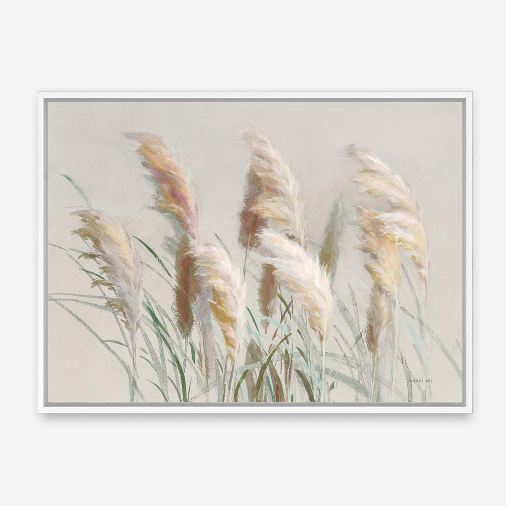 Neutral Pampas Grasses Canvas Print