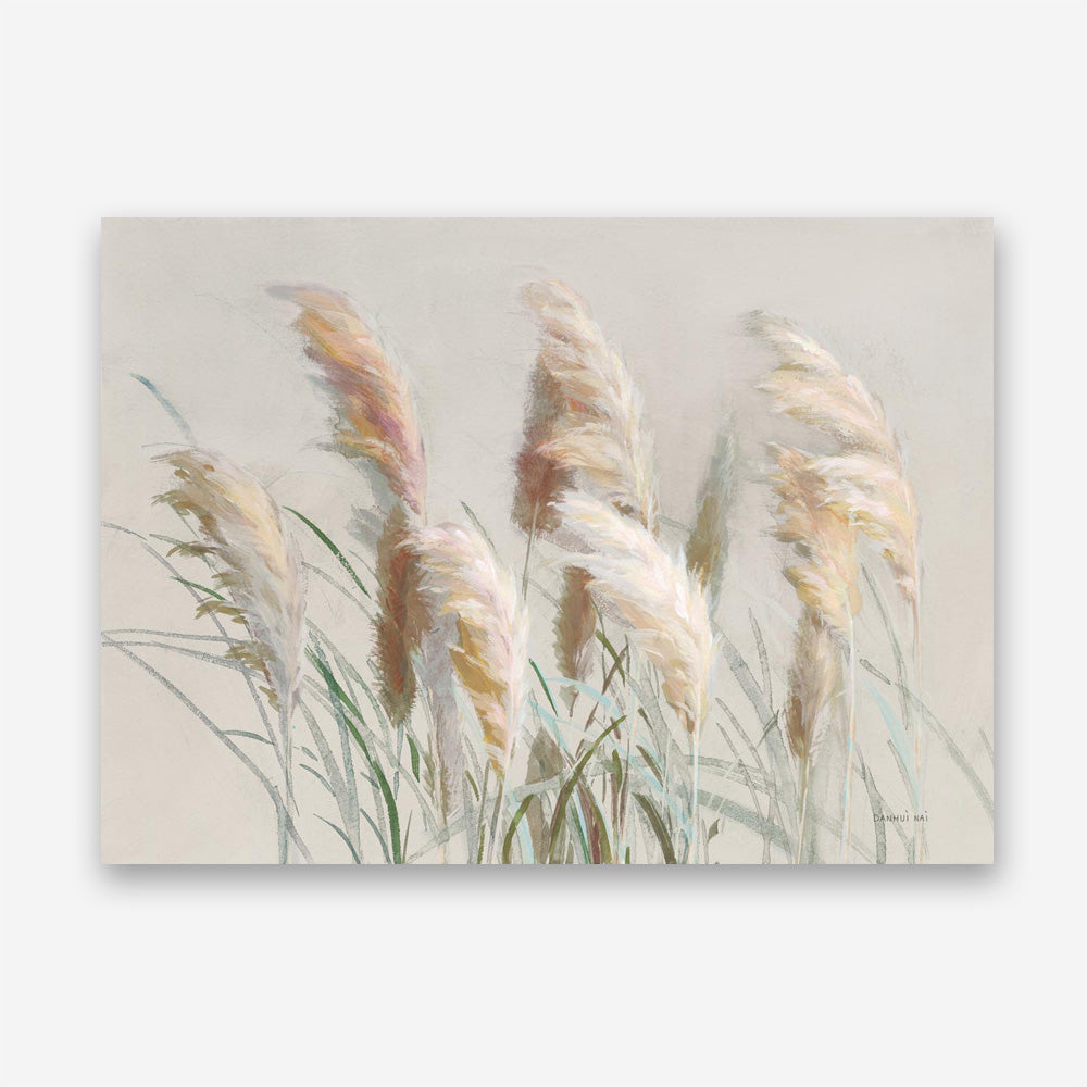 Neutral Pampas Grasses Canvas Print