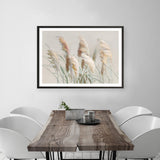 Neutral Pampas Grasses Art Print