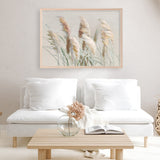 Neutral Pampas Grasses Art Print