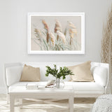 Neutral Pampas Grasses Art Print