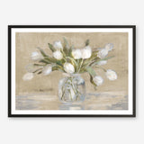 April Tulips Neutral Art Print