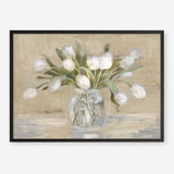 April Tulips Neutral Art Print