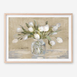 April Tulips Neutral Art Print