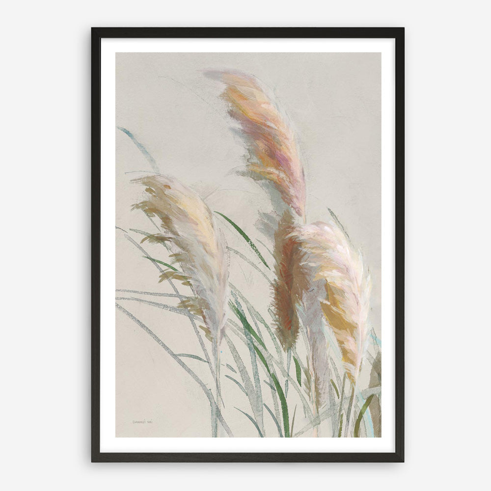 Neutral Pampas Grasses II Art Print