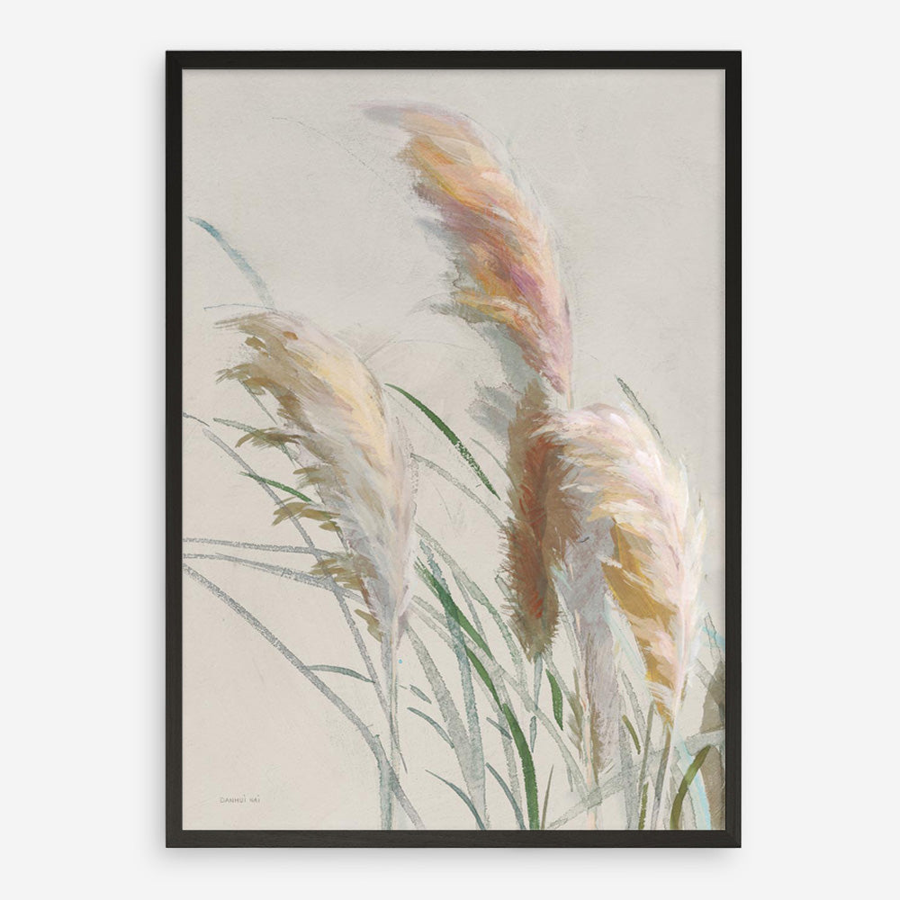 Neutral Pampas Grasses II Art Print