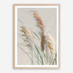 Neutral Pampas Grasses II Art Print