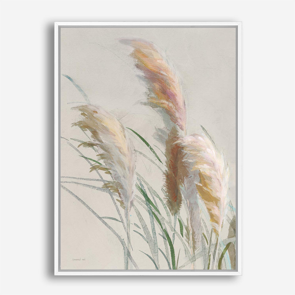 Neutral Pampas Grasses II Canvas Print