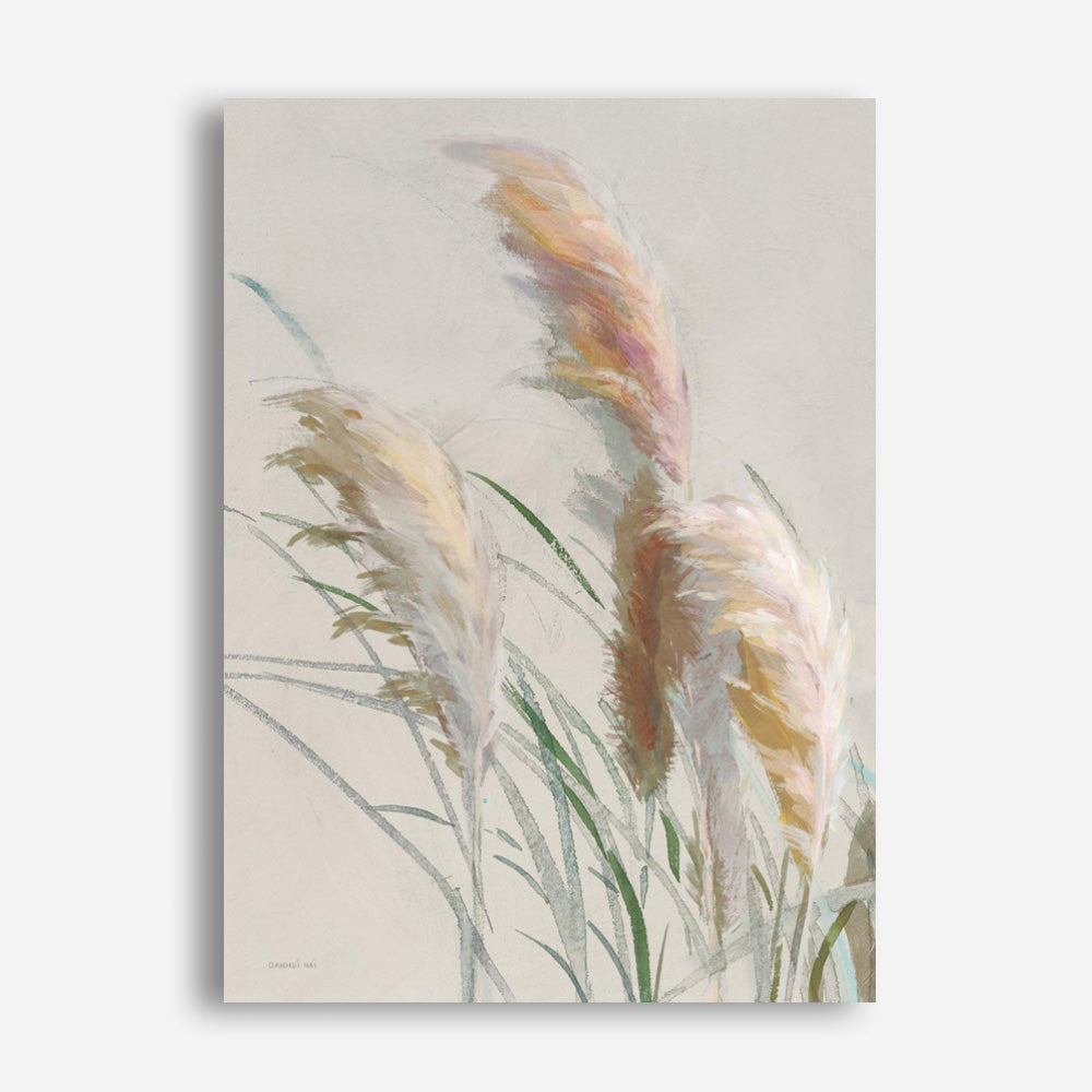 Neutral Pampas Grasses II Canvas Print