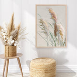 Neutral Pampas Grasses II Art Print