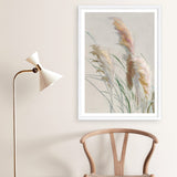 Neutral Pampas Grasses II Art Print