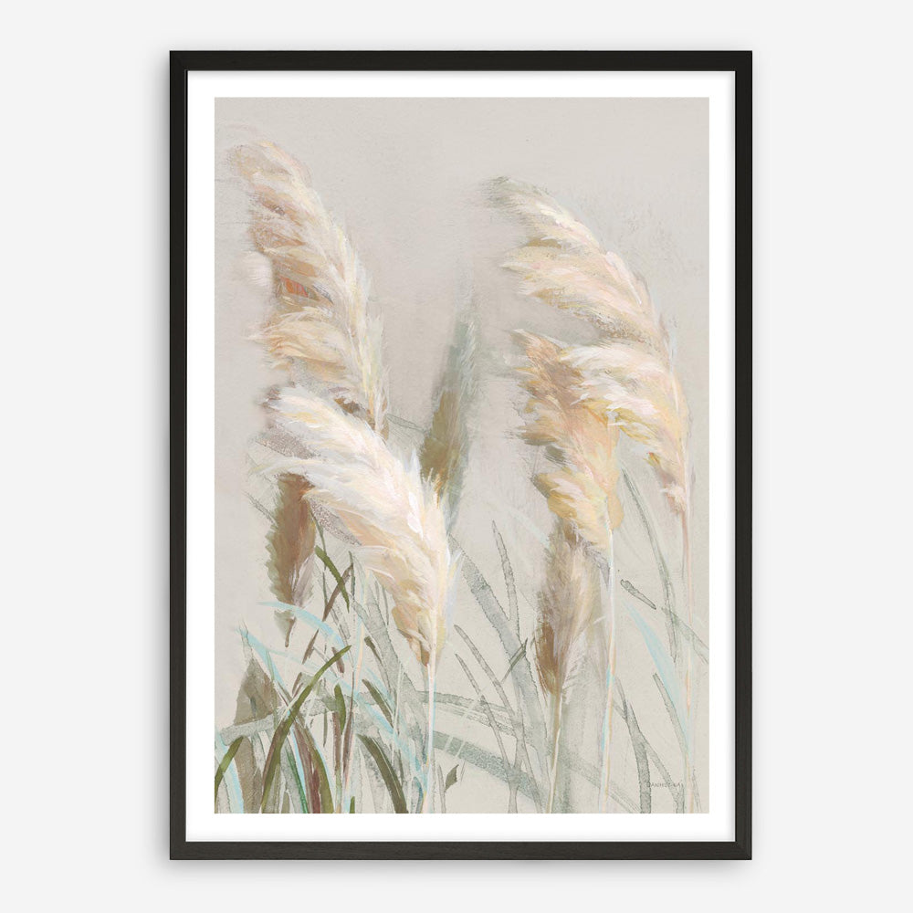Neutral Pampas Grasses III Art Print