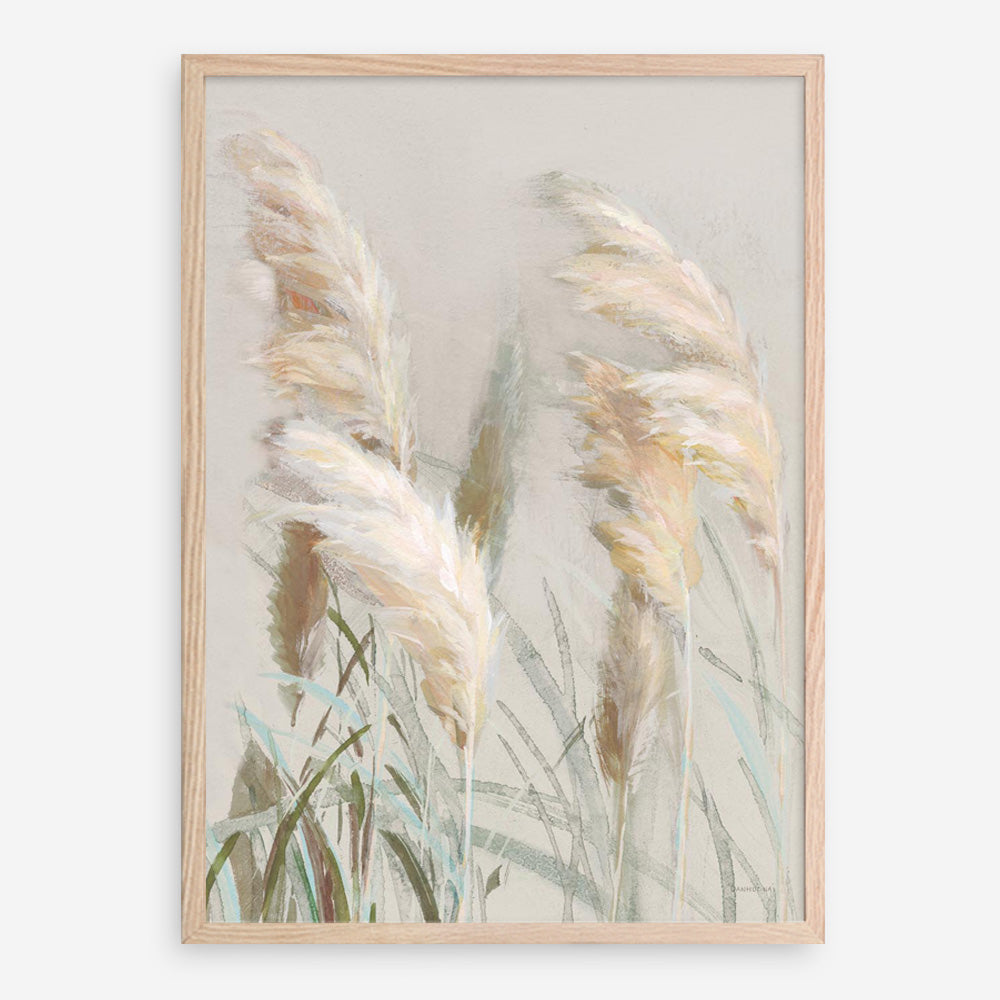 Neutral Pampas Grasses III Art Print