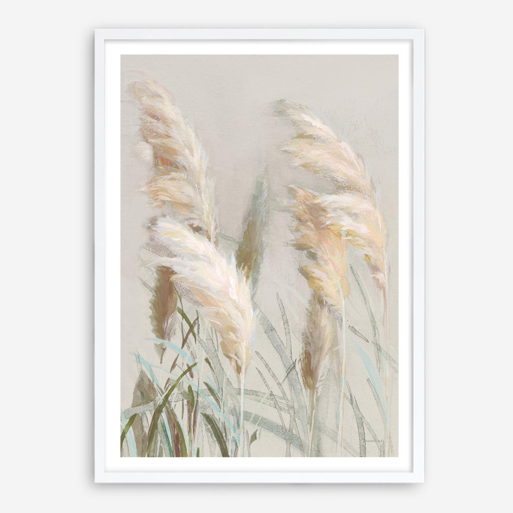 Neutral Pampas Grasses III Art Print
