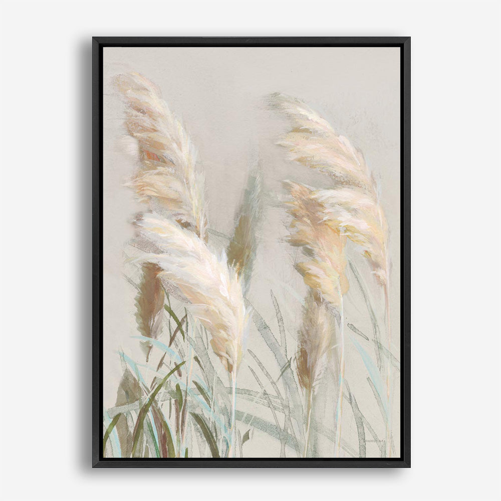 Neutral Pampas Grasses III Canvas Print