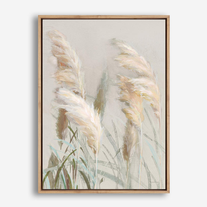 Neutral Pampas Grasses III Canvas Print