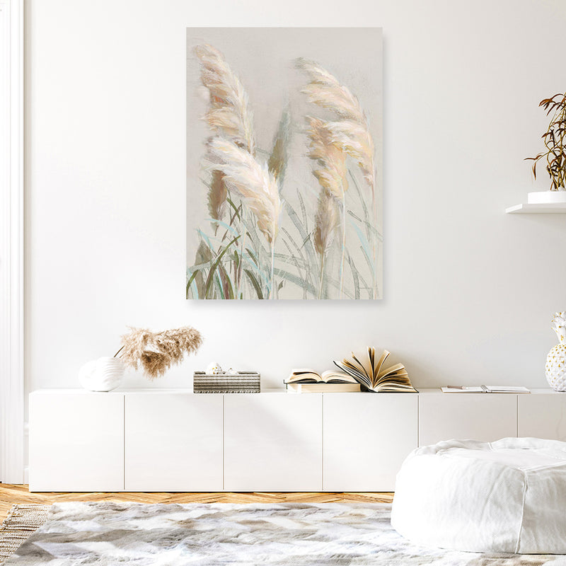 Neutral Pampas Grasses III Canvas Print