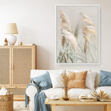 Neutral Pampas Grasses III Canvas Print